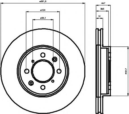 92060903 Textar freno de disco delantero