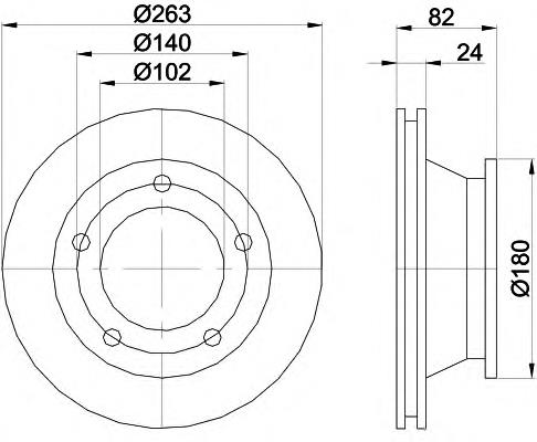 92087300 Textar freno de disco delantero