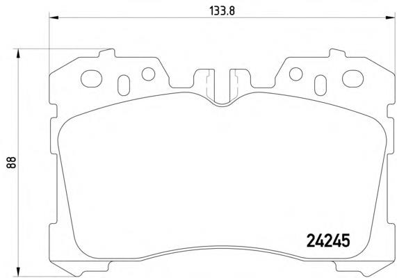 2424501 Textar pastillas de freno delanteras