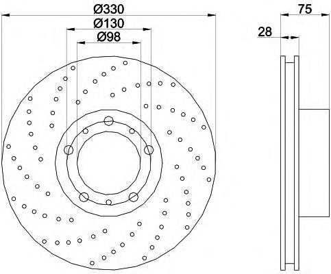 92219010 Textar disco de freno trasero