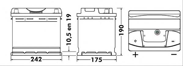 EB621 Exide batería de arranque