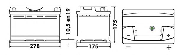 EB712 Exide batería de arranque