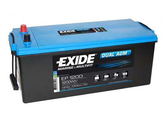 EP1200 Exide batería de arranque