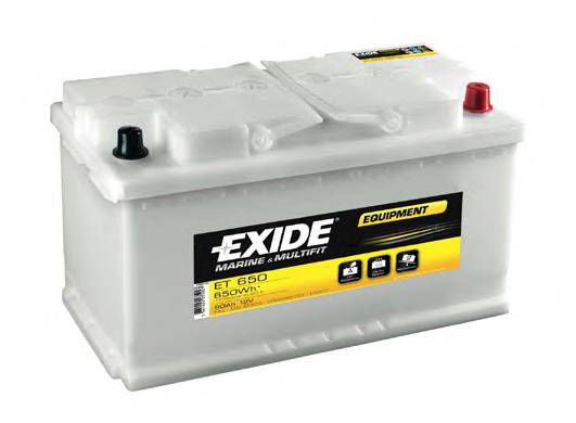 ET650 Exide batería de arranque