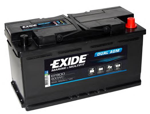 EP800 Exide batería de arranque