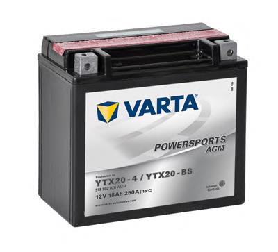 Batería de arranque 518902026A514 Varta