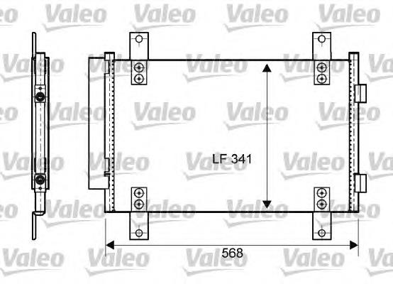 814081 VALEO condensador aire acondicionado