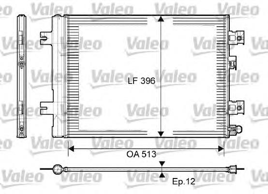 814077 VALEO condensador aire acondicionado