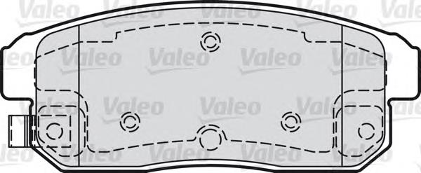 598869 VALEO pastillas de freno traseras