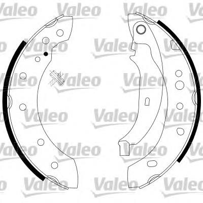 564004 VALEO zapatas de frenos de tambor traseras