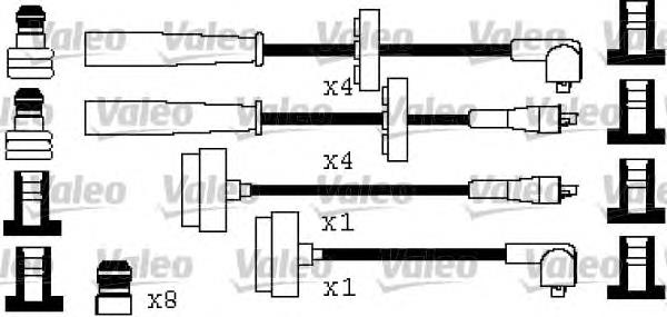 346521 VALEO juego de cables de encendido