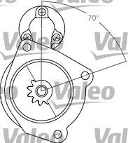 458201 VALEO motor de arranque