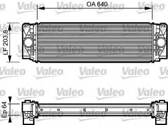 818732 VALEO radiador de aire de admisión