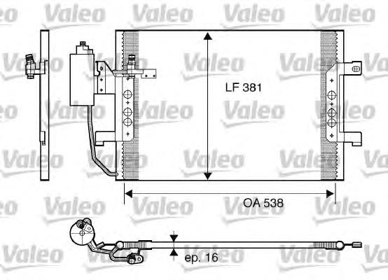 817841 VALEO condensador aire acondicionado