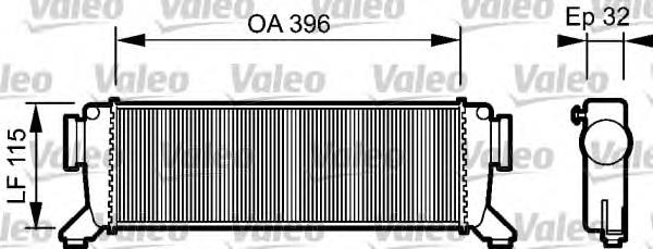 817759 VALEO radiador de aire de admisión