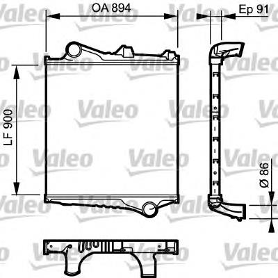 817774 VALEO radiador de aire de admisión