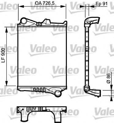 817775 VALEO radiador de aire de admisión