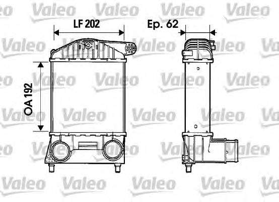 817884 VALEO radiador de aire de admisión