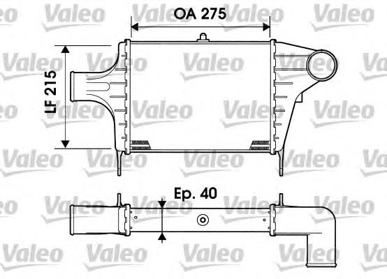 817896 VALEO radiador de aire de admisión