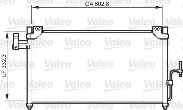 818086 VALEO condensador aire acondicionado