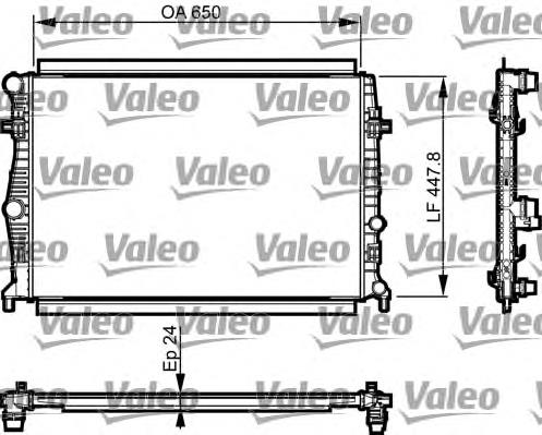 735556 VALEO radiador refrigeración del motor