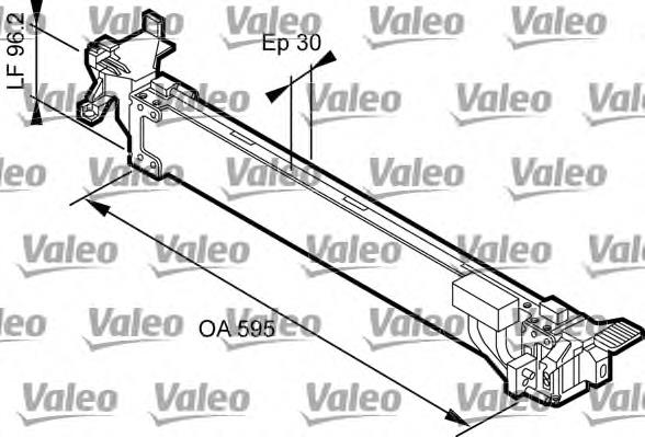 818248 VALEO radiador enfriador de la transmision/caja de cambios