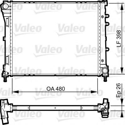 735498 VALEO radiador refrigeración del motor