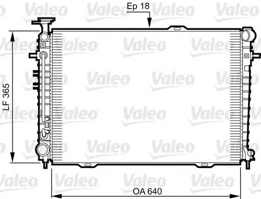 735543 VALEO radiador refrigeración del motor