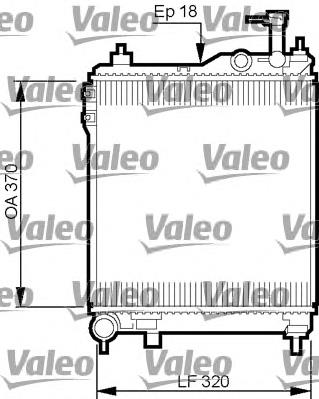 734910 VALEO radiador refrigeración del motor