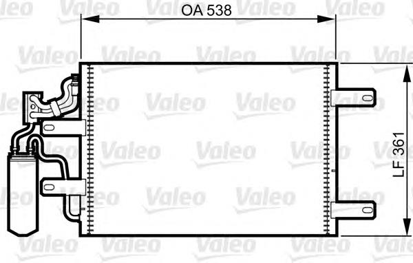 814014 VALEO condensador aire acondicionado