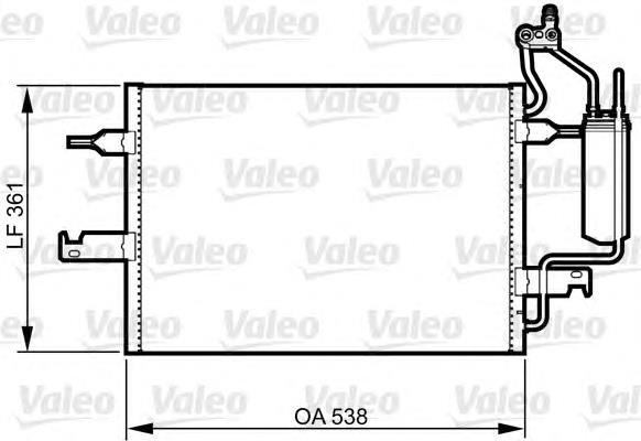 817798 VALEO condensador aire acondicionado