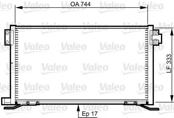 818990 VALEO condensador aire acondicionado