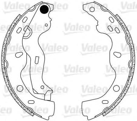 564084 VALEO zapatas de frenos de tambor traseras