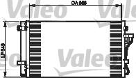 814355 VALEO condensador aire acondicionado