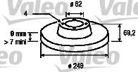 197002 VALEO disco de freno trasero