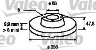 197032 VALEO disco de freno trasero