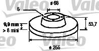 197124 VALEO disco de freno trasero