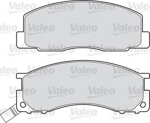 598496 VALEO pastillas de freno delanteras