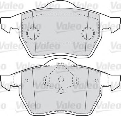 598481 VALEO pastillas de freno delanteras