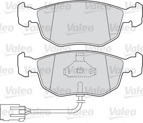 598630 VALEO pastillas de freno delanteras