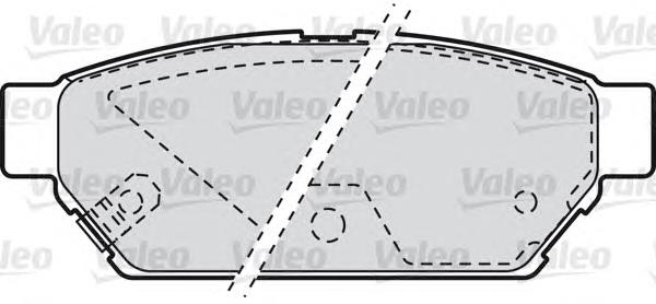 598844 VALEO pastillas de freno traseras