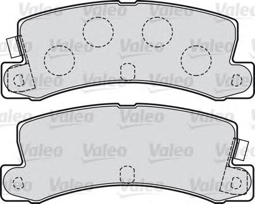 598984 VALEO pastillas de freno traseras