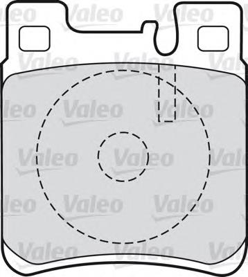 598617 VALEO pastillas de freno traseras