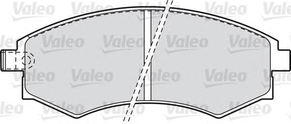 598786 VALEO pastillas de freno delanteras