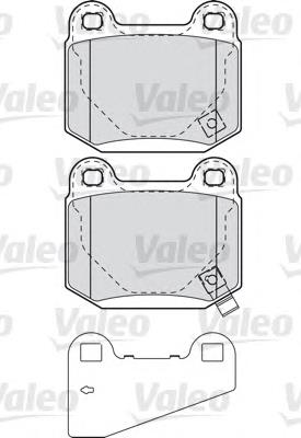 598914 VALEO pastillas de freno traseras