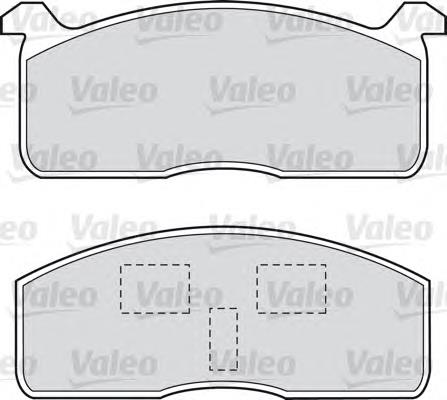 598614 VALEO pastillas de freno delanteras