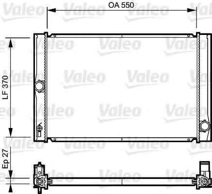 735213 VALEO radiador refrigeración del motor