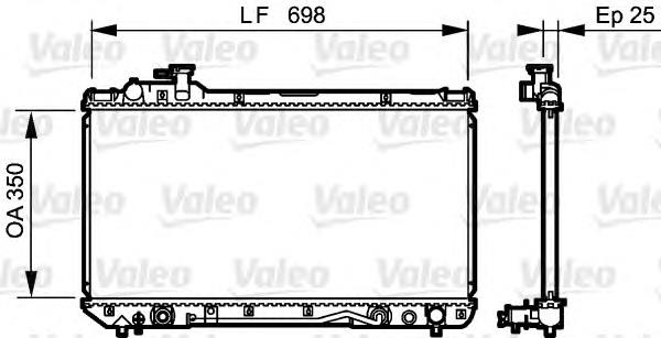 734466 VALEO radiador refrigeración del motor