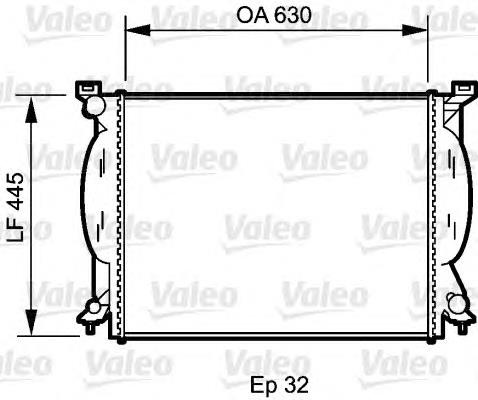 734419 VALEO radiador refrigeración del motor