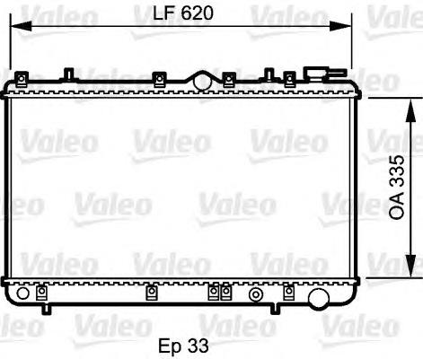 734267 VALEO radiador refrigeración del motor